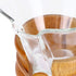 Pissente 400ml Pour Over Coffee Maker, High Temperature Resistant Glass Dripper with Stainless Steel Filter