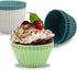 24 Pack Silicone Baking Cups, Reusable Non-Stick Muffin Liners in Standard Size for Baking (4 Colors).