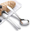 18/8 Stainless Steel Adult Soup Spoon, Large Heavy Weight Dinner Spoon, 4-Piece Set (7.2 Inch)