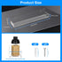 CRAFTIFANO 15 inch 6 Clear Acrylic Spice Rack Wall Mounted Floating Shelf with Removable End Guards for Kitchen Cabinet