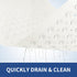 34"x 23", OTHWAY Large Shower Mat TPE Non Slip Shower Mat for Walk in Shower Stall, Inside Shower Mats with Drain Holes
