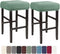 LIULIWEIFA Bar Stool Covers Rectangle Set of 4/2/1 Saddle Slipcover Cushion Stretch Vanity