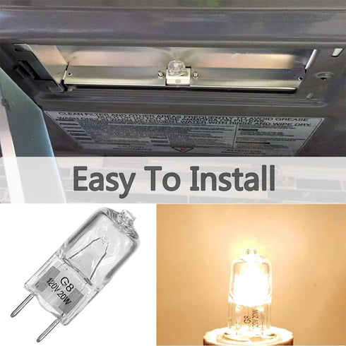 Light Bulb for GE Microwave Oven, 120V/20W Replacement Halogen Bulb, Fits GE Kenmore Samsung Maytag Elite Microwave
