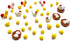 DoTebpa 44 Pcs Miniature Family Chicken, Cock, Hen, Egg, Chicken Nest Ornament Micro