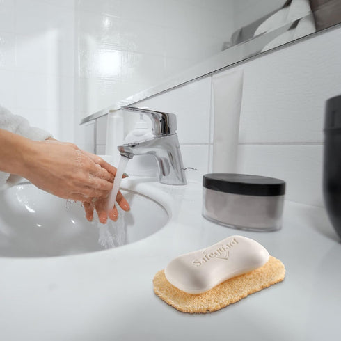 CHENGU Cleaning(Beige,50 Soap Savers Pads Draining Lift Pad Bar Dish Soap Saver Holder Accessories Draining Mat