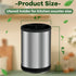 Kitchen Utensil Holder for Countertop, 360°Rotating Cooking Utensil Crocks,4 Compartment Stainless Steel Utensil Holder,6.7”Large Utensil Crock Spoon Fork Knife Holder For Kitchen Counter