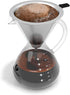 Coffee Gator Pour Over Coffee Maker, 27 oz, Portable Drip Brewer Set with Glass Carafe & Stainless-Steel Filter