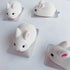 AUOCATTAIL 6 Cavity Easter Rabbit 3D Silicone Molds for DIY Mousse Cake, Pudding, and Chocolate