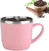 220ml Pink Coffee Cup, Stainless Steel Insulated Mug for Water, Coffee, Juice, and Milk