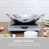 Uonlytech Stainless Steel Pasta Stockpot - Wok Pan for Everyday Cooking