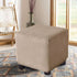 Ottoman Cover Square Velvet Storage Ottoman Slipcovers Thick Stretch Footrest Foot Stool Covers Protector with Elastic