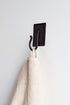 RTZEN Wall Mount Hook Set - Handcrafted Rustic Metal Coat Hooks for Hanging - Classic Farmhouse Black Hooks for Towel,