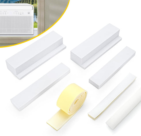 Foam Block for Midea U Shaped Window Air Conditioner - Window Seal Kit to Prevent Cold & Hot Air Leakage