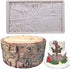 Tree Bark Fondant Impression Mat, Earth Mud Wall Texture Silicone Mold for Cake Decorating Supplies