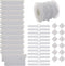 Vertical Blind Accessories Repair Kit - Bottom Weights with 10M Chain and Connector Plastic DIY Replacement (3.5"