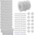 Vertical Blind Accessories Repair Kit - Bottom Weights with 10M Chain and Connector Plastic DIY Replacement (3.5"