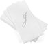 AH AMERICAN HOMESTEAD Disposable Napkins - Silver Monogram Guest Towel Napkins, Quilted