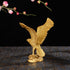 BRABUD Brass Fengshui Handmade Fortune Eagle/Hawk Statue, Home Office Decoration Gift