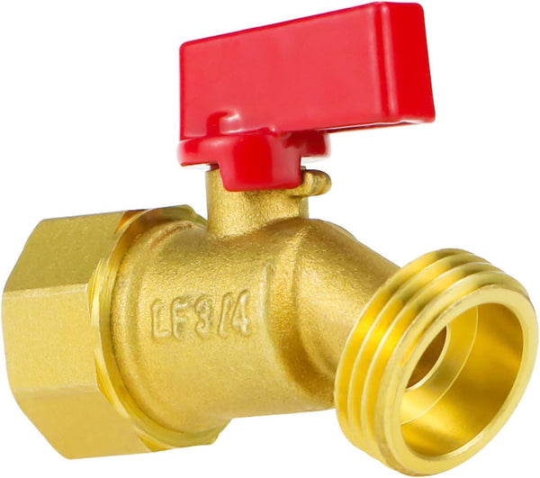 3/4 Hose Bib Outdoor Water Spigot, NPT3/4 Female x GHT3/4 Male Brass