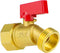 3/4 Hose Bib Outdoor Water Spigot, NPT3/4 Female x GHT3/4 Male Brass