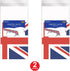 Beistle 2-Pack Union Jack Rectangular Plastic Tablecovers, 54” x 108” Royal English Party Decorations