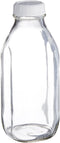 Libbey Glass Milk Bottle with Lid, 33.5 oz