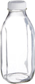 Libbey Glass Milk Bottle with Lid, 33.5 oz