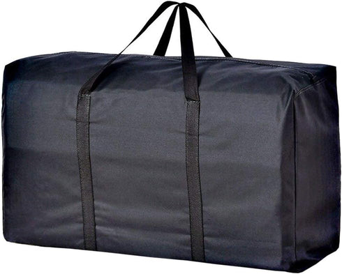 Extra Large Handy Storage Bag Waterproof Heavy Duty Oxford Travel Luggage Caddy Organizer - Black, 160L