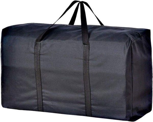 Extra Large Handy Storage Bag Waterproof Heavy Duty Oxford Travel Luggage Caddy Organizer - Black, 160L