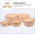 Wooden Berry Baskets, 3pcs Mini Woven Round Baskets for Food Serving and Candy Gift Container
