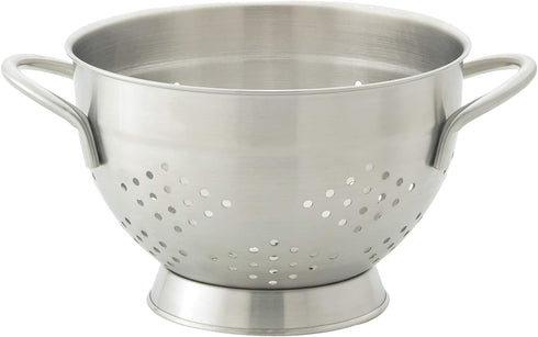 HIC Kitchen 18/8 Stainless Steel Pierced Colander - 7.5-Inch Bowl, 2-Quart Capacity