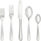 Fortessa Grand City 18/10 Stainless Steel Flatware, 5 Piece Place Setting, Service for 1, Silver