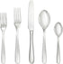 Fortessa Grand City 18/10 Stainless Steel Flatware, 5 Piece Place Setting, Service for 1, Silver