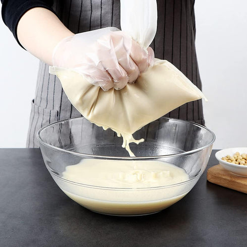 6 Pack - 200 Mesh Fine Mesh Strainer & Nut Milk Bags, Reusable Food Strainer, Food Grade BPA-Free, Ultra Strong Fine