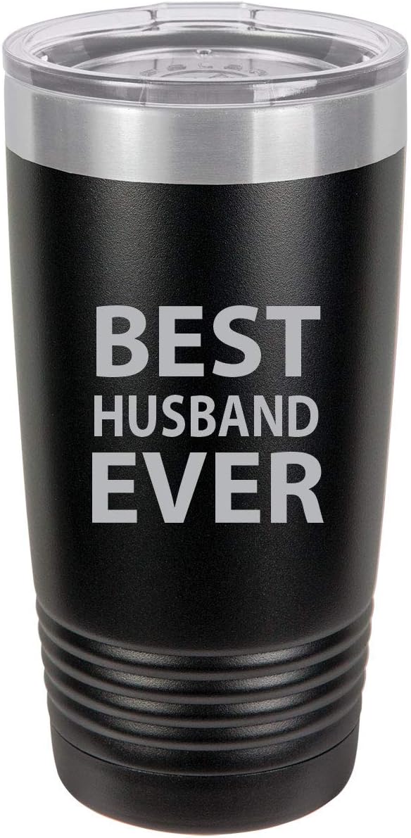 Best Husband Ever Insulated Tumbler 20 Oz Travel Coffee Mug, Stainless Steel, Black