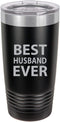 Best Husband Ever Insulated Tumbler 20 Oz Travel Coffee Mug, Stainless Steel, Black