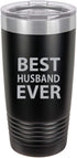 Best Husband Ever Insulated Tumbler 20 Oz Travel Coffee Mug, Stainless Steel, Black
