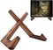 Cook Book Stand: Solid Wooden Recipe Book Holder for Hands-Free Cooking