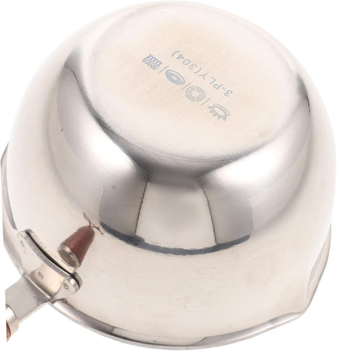 BESTOYARD 1 Quart Small Milk Pot, Sauce Warmer with Lid, Japanese Cookware for Melting Butter and Sauce