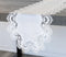 White Jacquard Peacock Tail European Lace Table Runner, Dresser Scarf, Wedding Décor