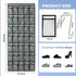 Teikou 35Large 4 Pockets Over The Door Shoe Organizer, Mesh Pockets Shoe Holder Rack, Capacity hanging shoe