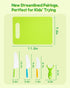Kids Knife Set, 5 Pieces Montessori Kitchen Tools for Toddlers' Real Cooking, Kids Safe Kitchen Cooking and Baking Knife Set with Peeler, Cutting Board for Sandwich Bread Vegetable Fruit Present