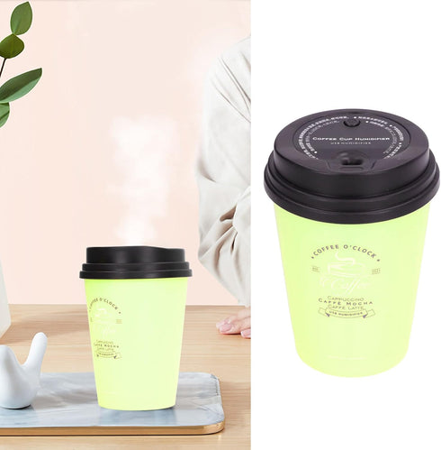 Portable Mini Humidifier, 300ml Car USB Desk Humidifier for Bedroom and Office (Green)