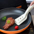 Alipis 2 in 1 Grip and Flip Spatula Tongs, Silicone Egg Flipper for Pancakes, Fish, Omelet, Steak, White