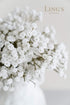 Ling's Moment Artificial Baby's Breath, 18pcs Gypsophila White Flowers for Floral Arrangements