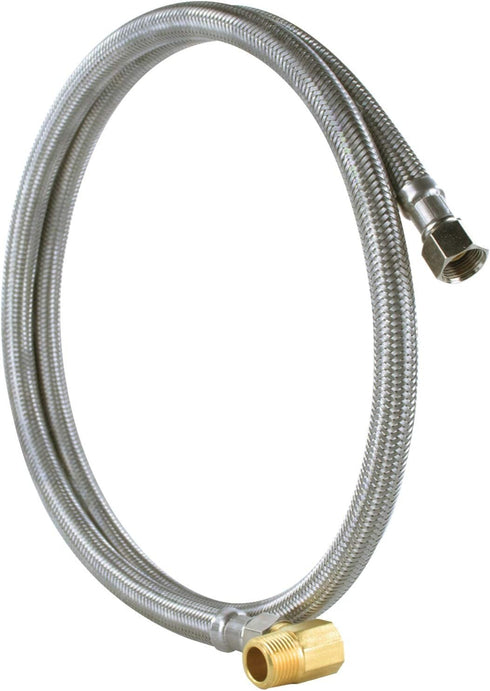 Certified Appliance Accessories Dishwasher Hose with 90 Degree MIP Elbow, Water Supply Line, 8 Feet, PVC Core