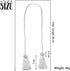 BEL AVENIR 4 Pack Handmade Curtain Tiebacks, Decorative Holdbacks with Tassel (Silver)
