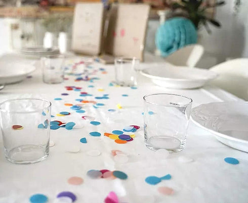 5000 pcs 15mm Biodegradable Tissue Paper Confetti, Royal Blue Circle Wedding Birthday Party Decoration