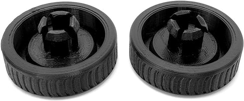 2PCS Black Upgraded Replacement Wheel for Hart 20V Stick Vacuum, Accessory for HPSV50B and HPSV50