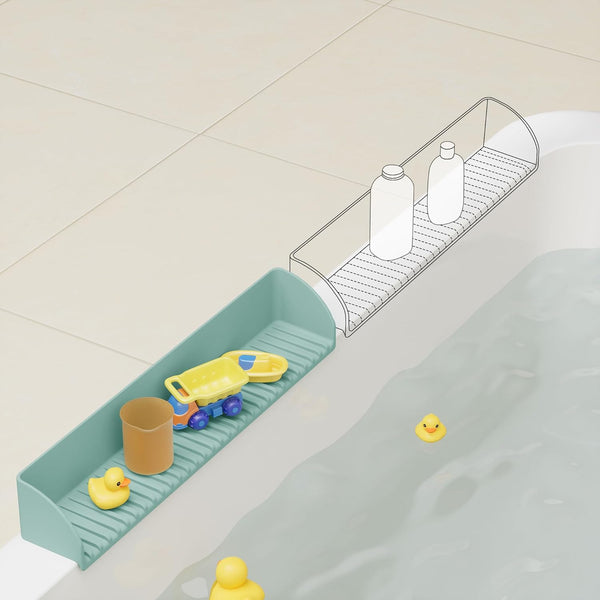 Bathtub Splash Guard for Tub - Silicone Tub Water Splash Guard with